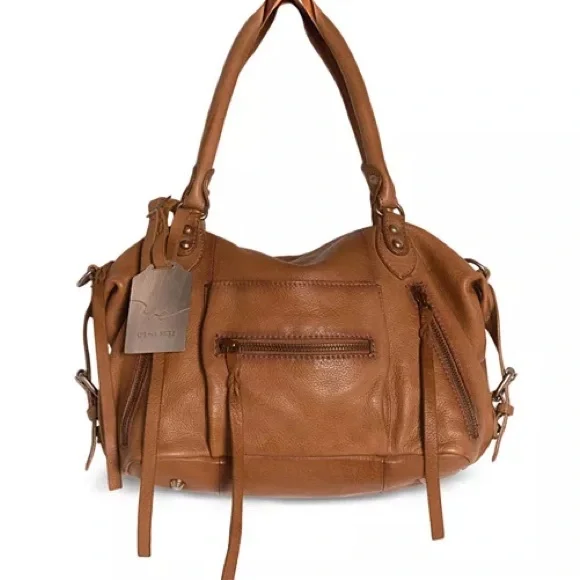FREE PEOPLE WE THE FREE EMERSON TOTE Saddle NEW - Picture 7 of 13